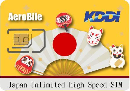 Japan Kddi 7 days unlimited SIM